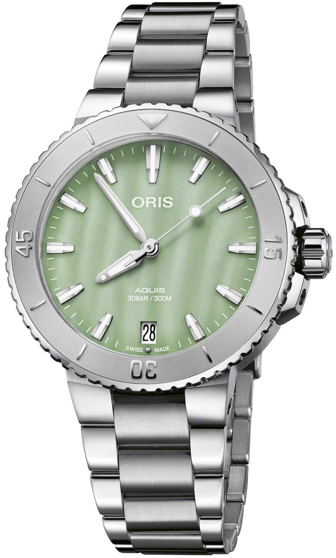 Oris Aquis Date Seafoam Green 01 733 7770 4157-07 8 18 05P Image 1