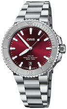 Oris Aquis Date Sunray Cherry Red 41.5 Bracelet 01 733 7766 4158-07 8 22 05PEB Image 1