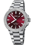 Oris Aquis Date Sunray Cherry Red 43.5 Bracelet 	01 733 7730 4158-07 8 24 05PEB Image 1