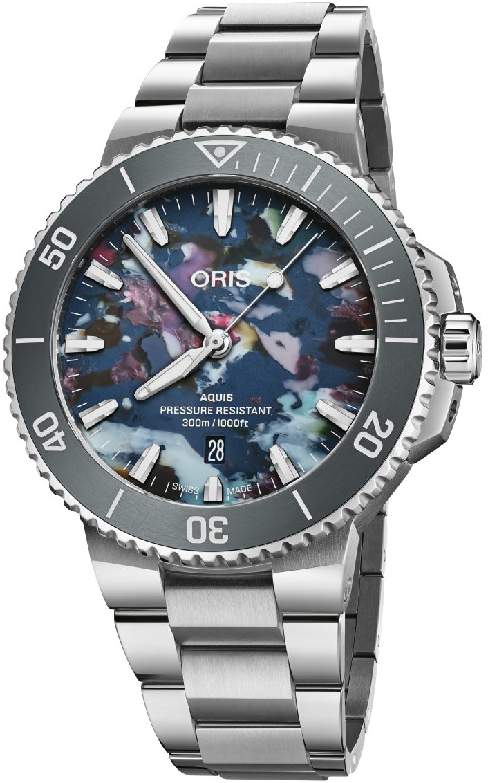 Oris Aquis Date Upcycle 43.5mm Watch 01 733 7789 4150-07 8 23 04PEB Image 1