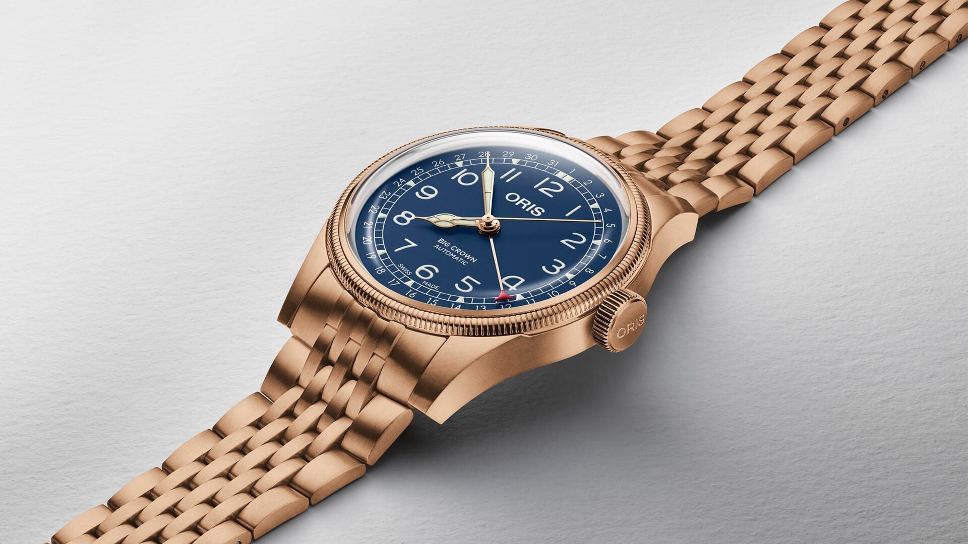 Oris Big Crown Pointer Date Bronze Blue 01 754 7741 3165-07 8 20 01  Image 2