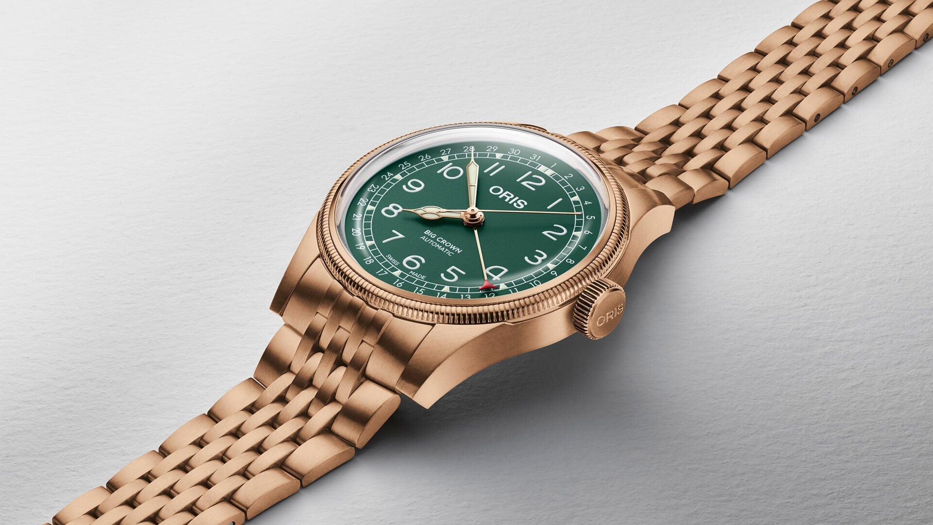 Oris Big Crown Pointer Date Bronze Green Watch 01 754 7741 3167-07 8 20 01 Image 2