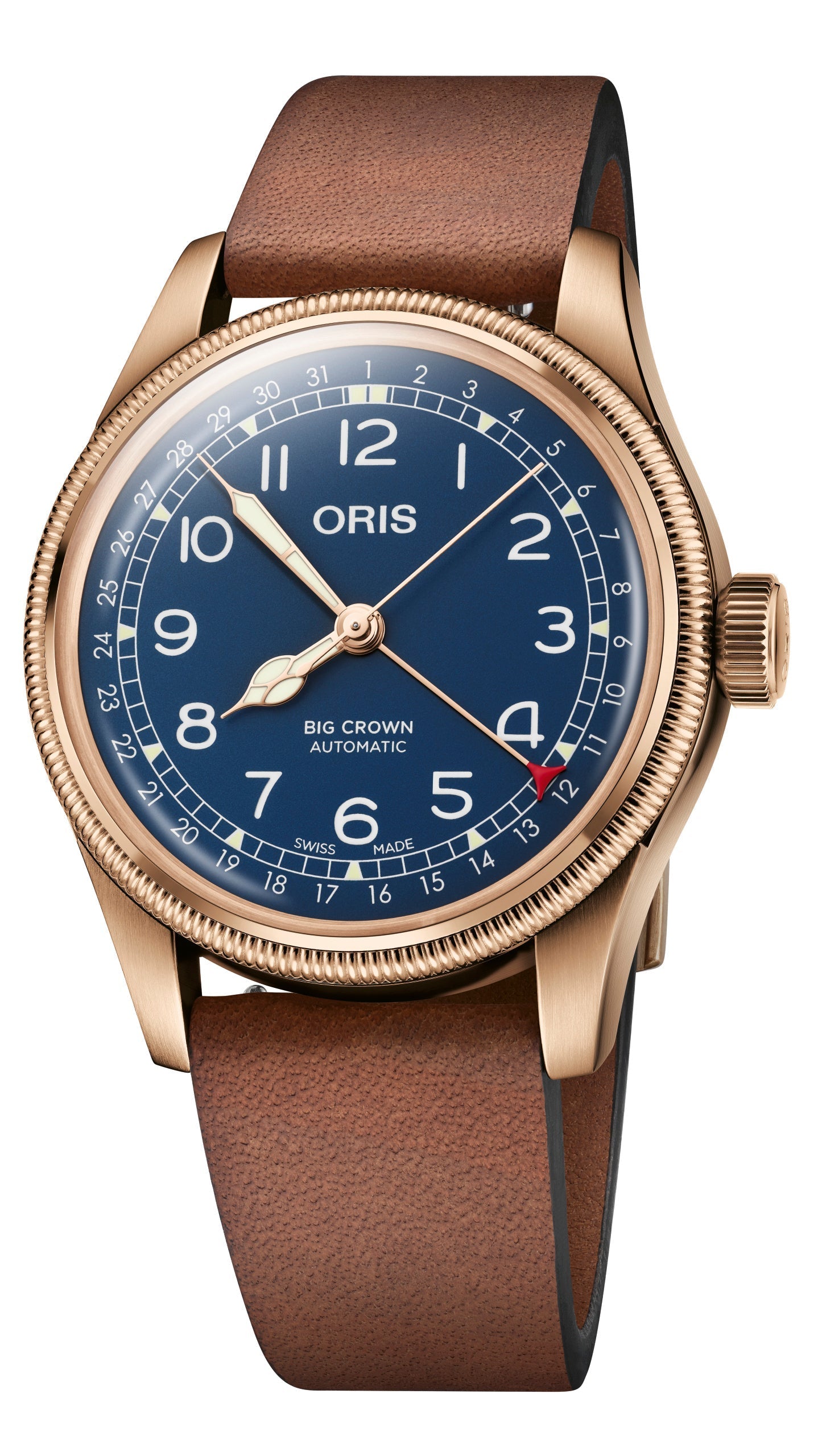 Oris Big Crown Pointer Date Bronze Leather Blue 01 754 7741 3165-07 5 20 58BR Image 1