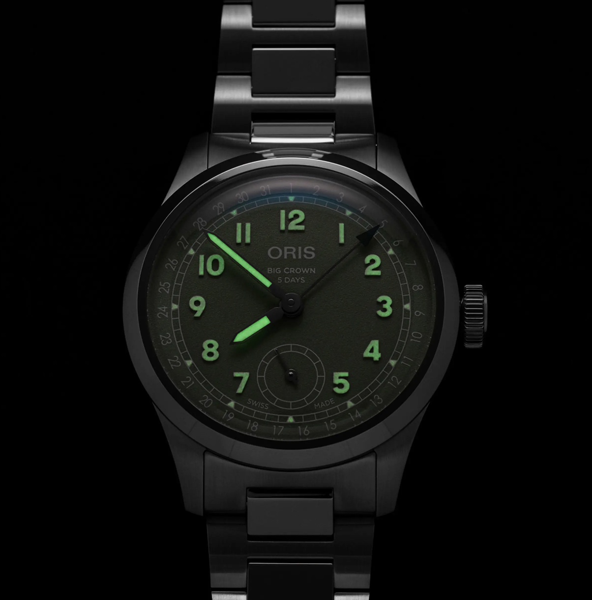 Oris Big Crown Pointer Date Calibre 403 Green Watch ORS-1848 Image 2