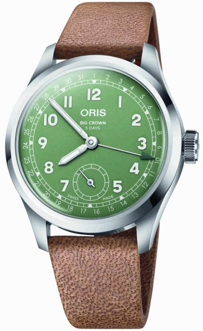 Oris Big Crown Pointer Date Calibre 403 Green Watch ORS-1850 Image 1