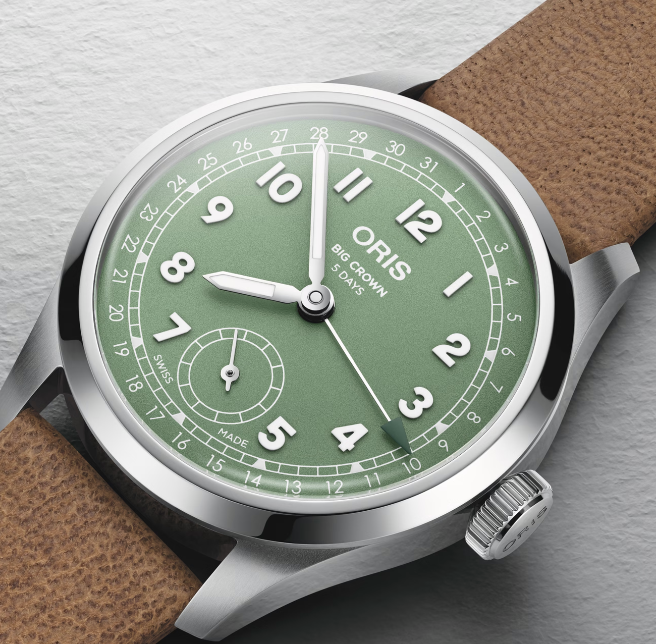 Oris Big Crown Pointer Date Calibre 403 Green Watch ORS-1850 Image 2