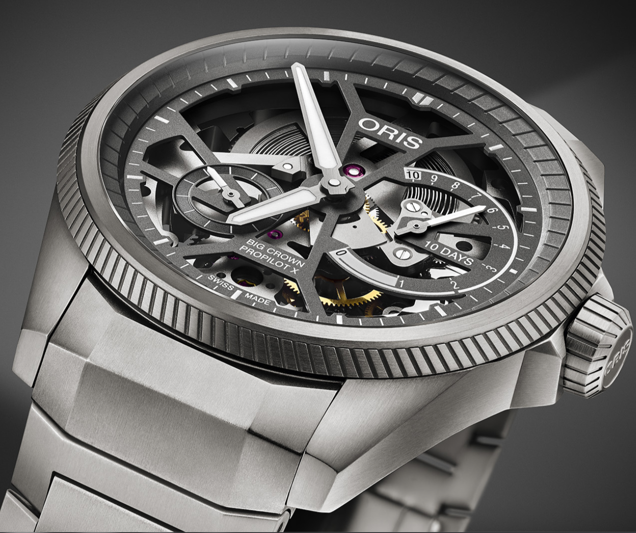 Oris Big Crown ProPilot X Calibre 115 Skeleton Bracelet Watch 01 115 7759 7153-Set7 22 01TLC Image 4