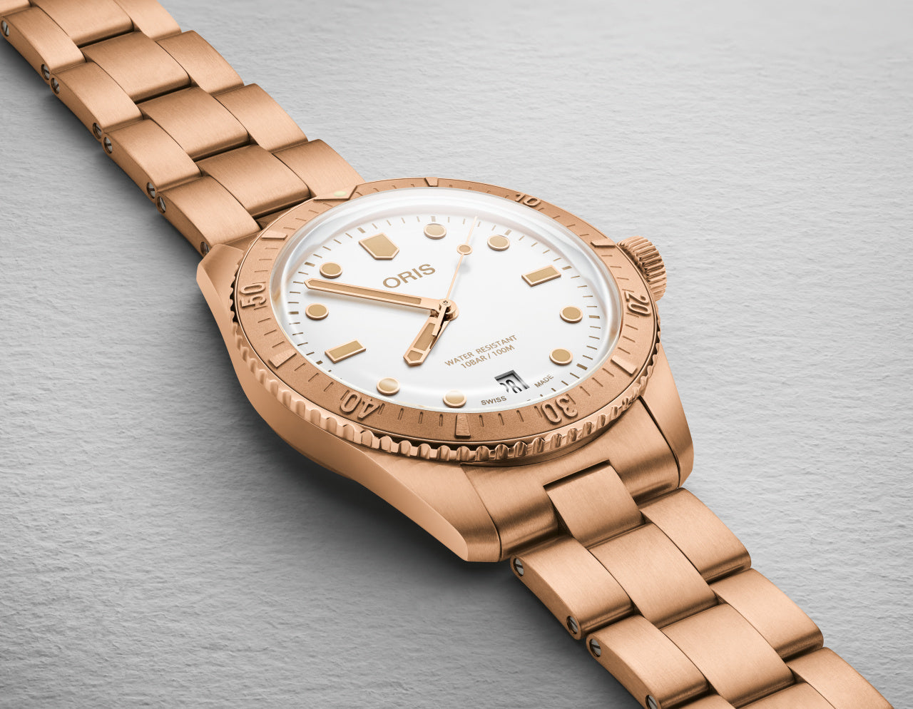 Oris Divers Sixty Five Bronze Cotton Candy White 01 733 7771 3151-07 8 19 15 Image 3