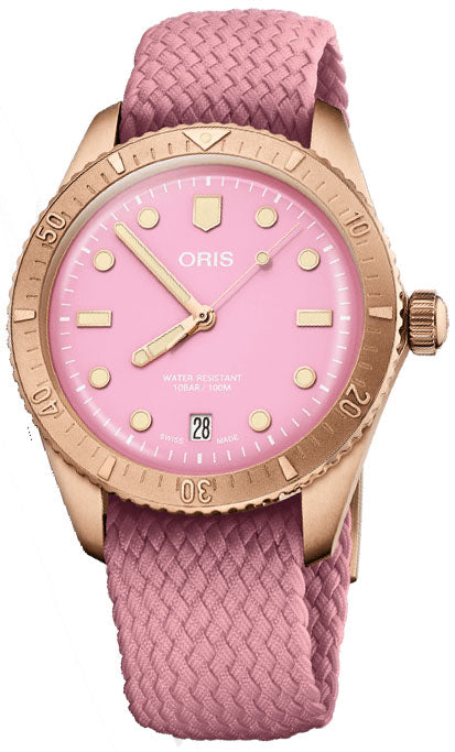 Oris Divers Sixty Five Cotton Candy Bronze Lipstick Pink 01 733 7771 3158-07 3 19 04BR Image 1