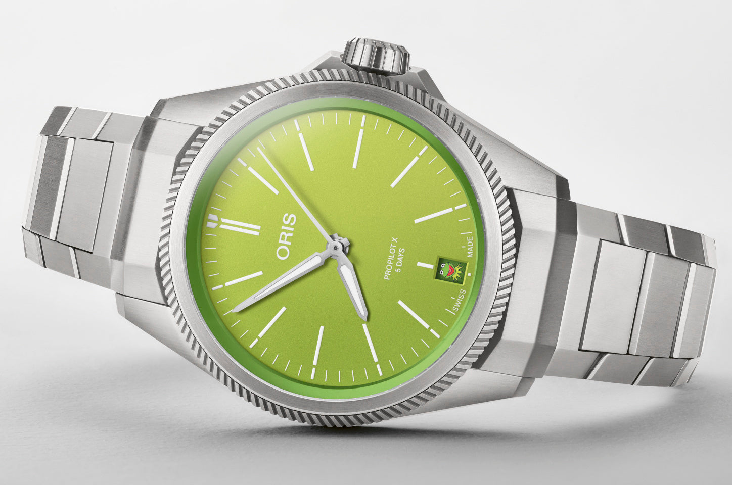 Oris ProPilot x Kermit Edition Watch 01 400 7778 7157-07 20 01 TLC Image 5