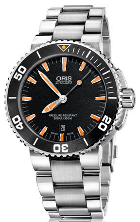 Oris Watch Aquis Date Dark Black Bracelet 01 733 7653 4159-07 8 26 01PEB Image 1