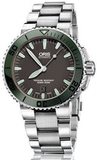 Oris Watch Aquis Date Dark Green Bracelet D 01 733 7653 4157-07 8 26 01PEB Image 1