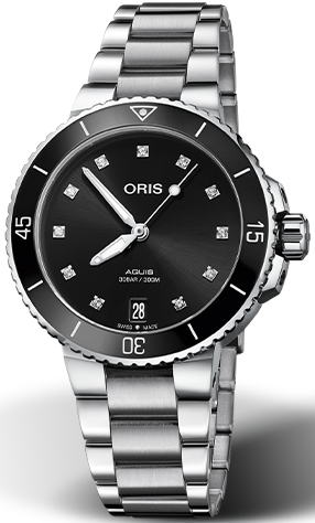 Oris Watch Aquis Date Diamond Ladies 01 733 7731 4194-07 8 18 05P Image 1