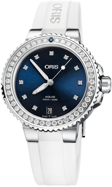 Oris Watch Aquis Date Diamond Ladies 01 733 7731 4995-07 4 18 63FC Image 1