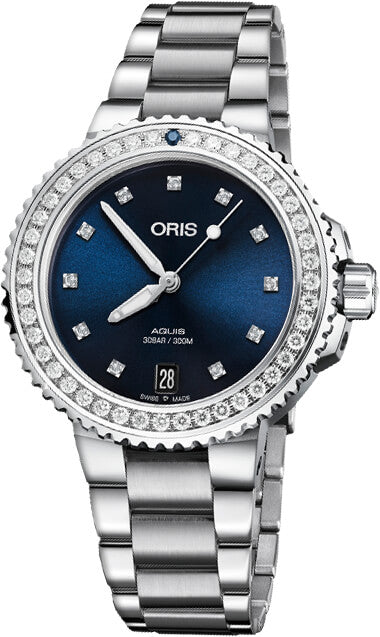 Oris Watch Aquis Date Diamond Ladies 01 733 7731 4995-07 8 18 05P Image 1