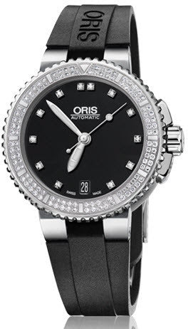 Oris Watch Aquis Date Diamond Rubber 01 733 7652 4994-07 4 18 34 Image 1