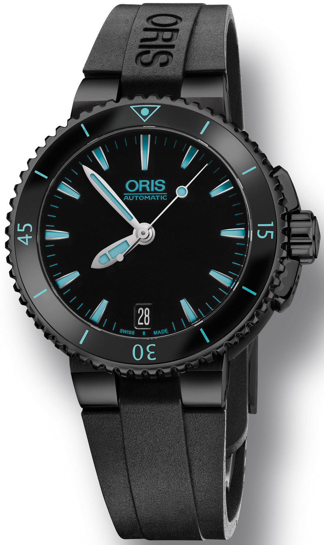 Oris Watch Aquis Date PVD Rubber 01 733 7652 4725-07 4 18 34B Image 1