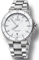 Oris Watch Aquis Date White Bracelet 01 733 7676 4156-07 8 21 10P Image 1