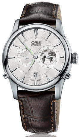 Oris Watch Artelier Greenwich Mean Time Crocodile Limited Edition 01 690 7690 4081-Set LS Kroko Image 1