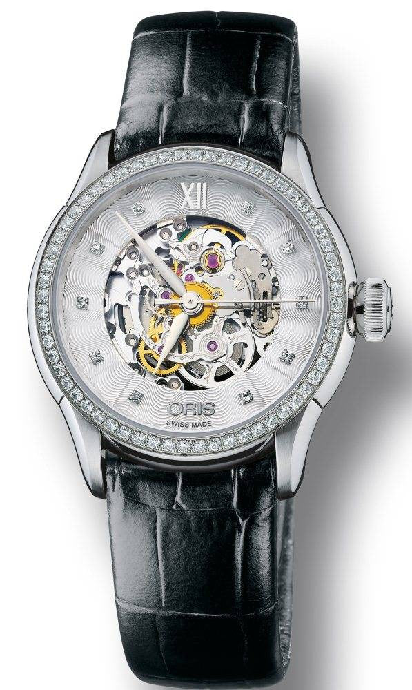 Oris Watch Artelier Lady Skeleton Diamond Leather D 01 560 7604 4919-07 5 16 60FC Image 1