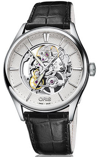 Oris Watch Artelier Skeleton Black Leather D 01 734 7721 4051-07 5 21 64FC Image 1