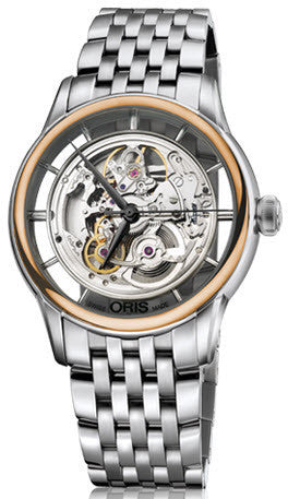 Oris Watch Artelier Translucent Skeleton Bracelet 01 734 7684 6351-07 8 21 77 Image 1
