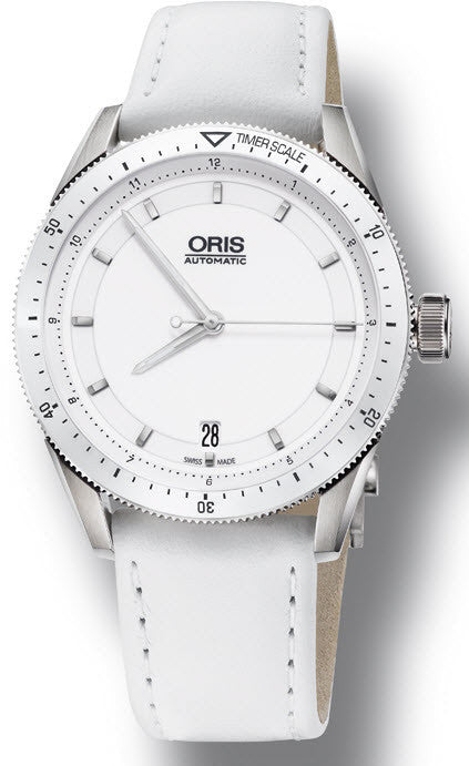 Oris Watch Artix GT Date White Ceramic Leather D 01 733 7671 4156-07 5 18 40FC Image 1