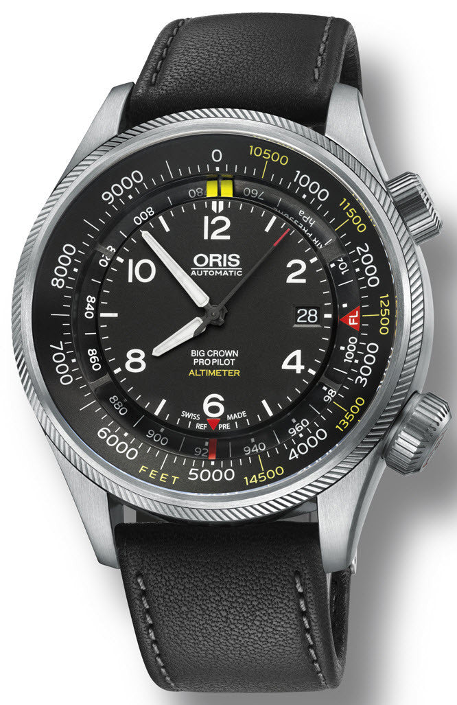 Oris Watch Big Crown ProPilot Altimeter Feet Leather 01 733 7705 4134-Set 5 23 19FC Image 1