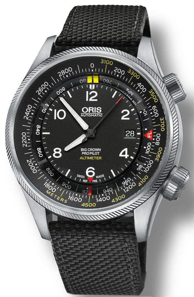 Oris Watch Big Crown ProPilot Altimeter Meters Textile Black D 01 733 7705 4164-Set 5 23 15FC Image 1