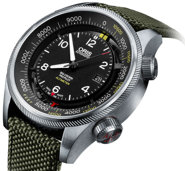 Oris Watch Big Crown ProPilot Altimeter Meters Textile Black D 01 733 7705 4164-Set 5 23 15FC Image 3