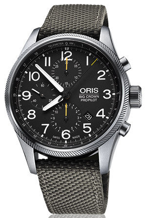 Oris Watch Big Crown ProPilot Chronograph Grey Textile 01 774 7699 4134-07 5 22 17FC Image 1