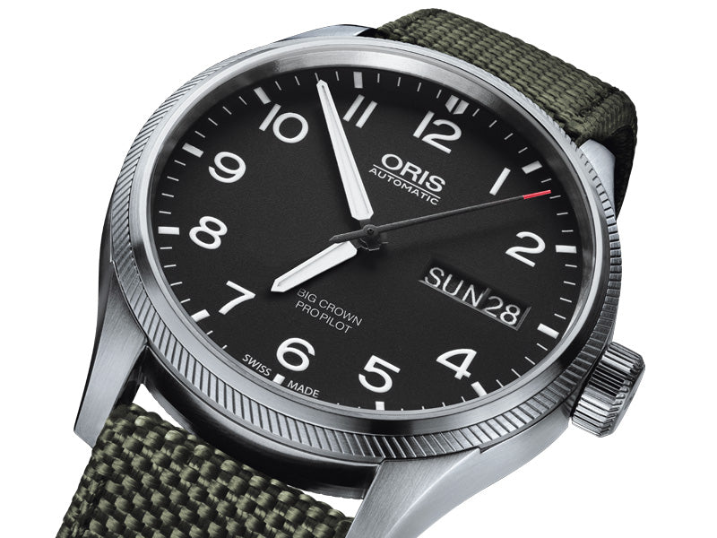 Oris Watch Big Crown ProPilot Day Date Olive Textile 01 752 7698 4164-07 5 22 14FC Image 2