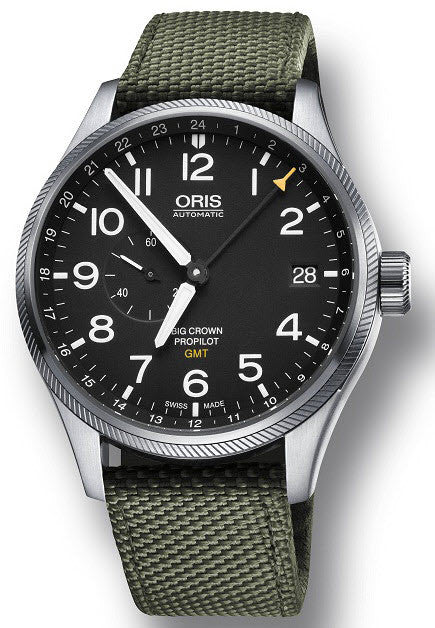 Oris Watch Big Crown Propilot GMT Olive Textile 01 748 7710 4164-07 5 22 14FC Image 1