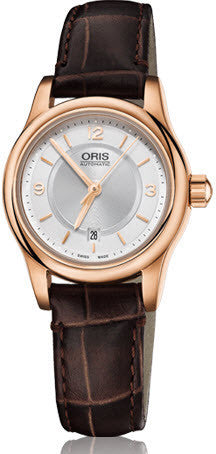 Oris Watch Classic Lady Date Rose Gold PVD Leather 01 561 7650 4831-07 6 14 10 Image 1