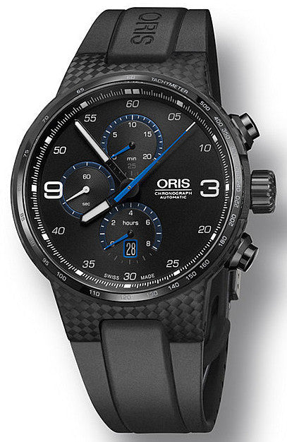 Oris Watch Williams Carbon Chrono Date Rubber 01 674 7725 8764-07 4 24 50BT Image 1