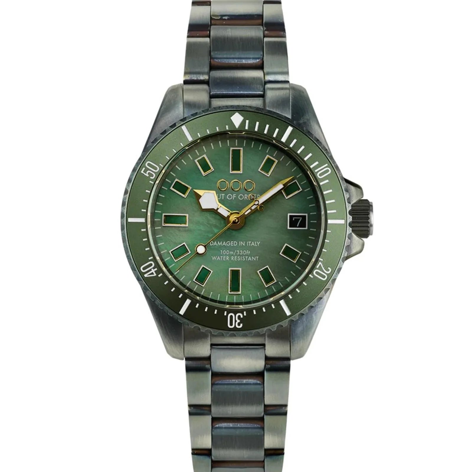 Out Of Order Green Mother Of Pearl  Casanova Watch OOO.001-38.VE Image 1