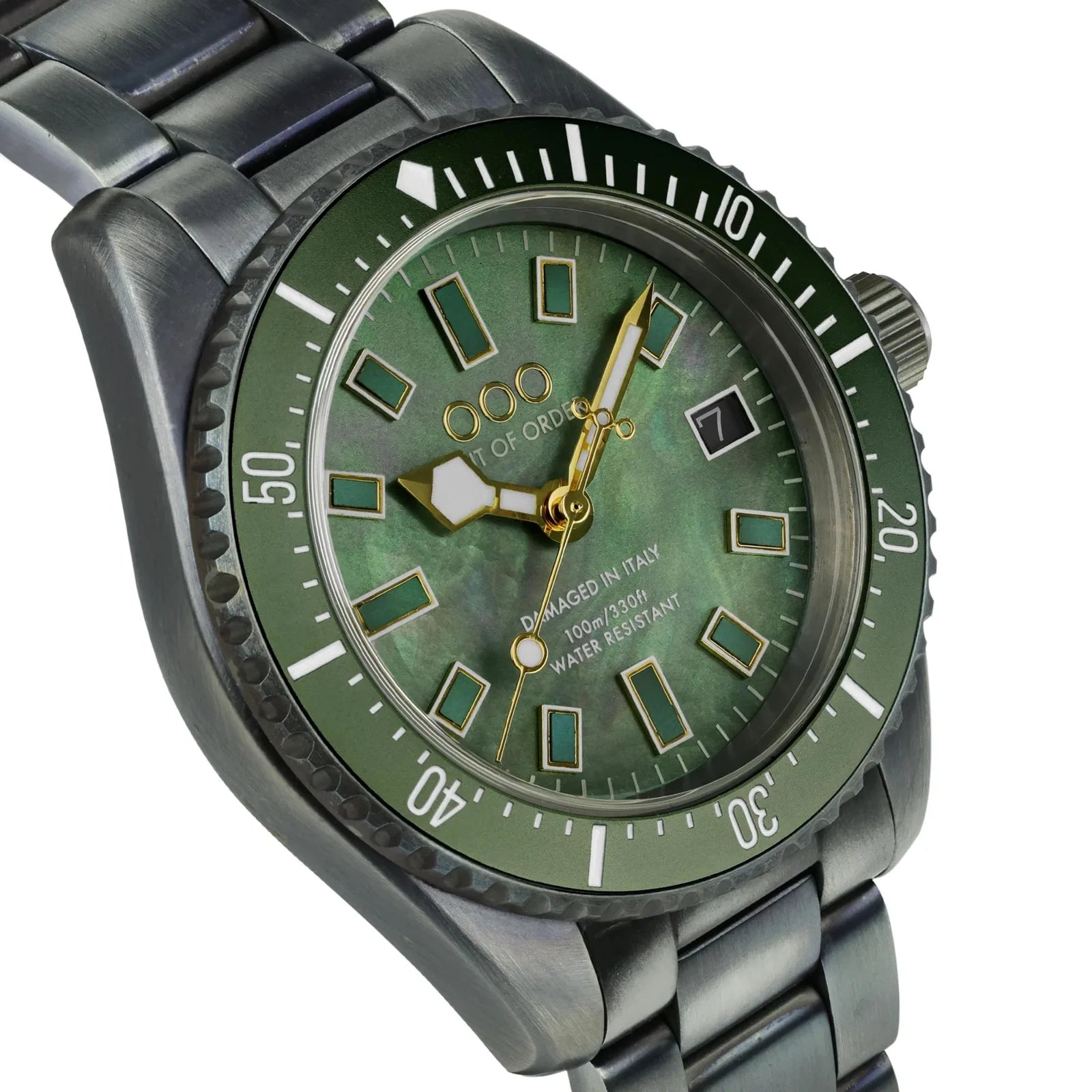 Out Of Order Green Mother Of Pearl  Casanova Watch OOO.001-38.VE Image 2