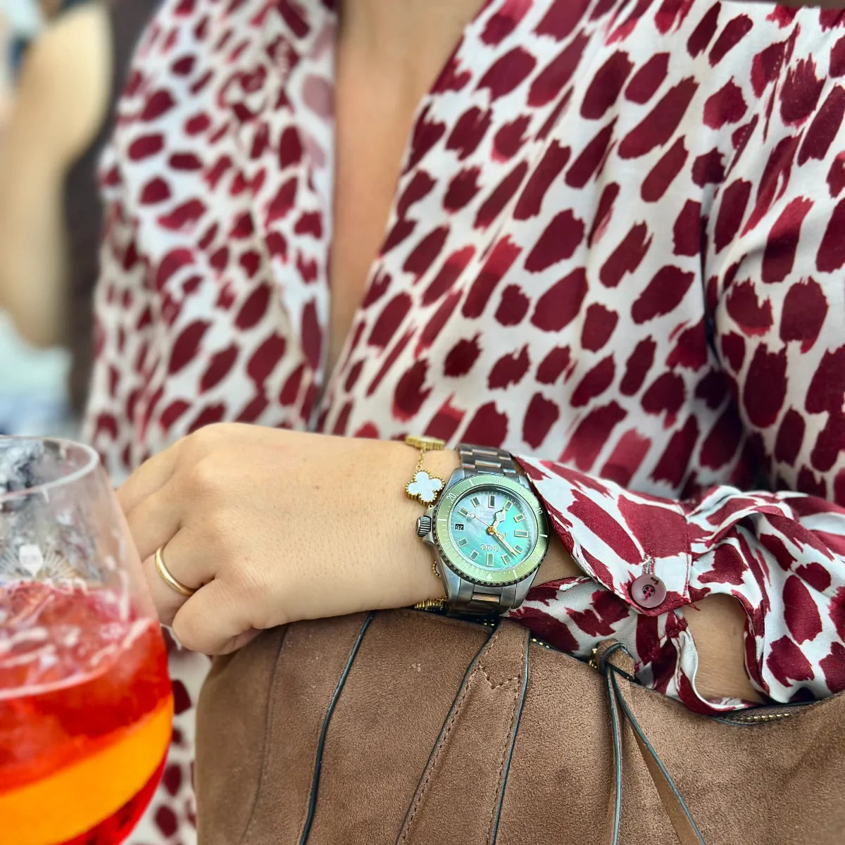 Out Of Order Green Mother Of Pearl  Casanova Watch OOO.001-38.VE Image 6