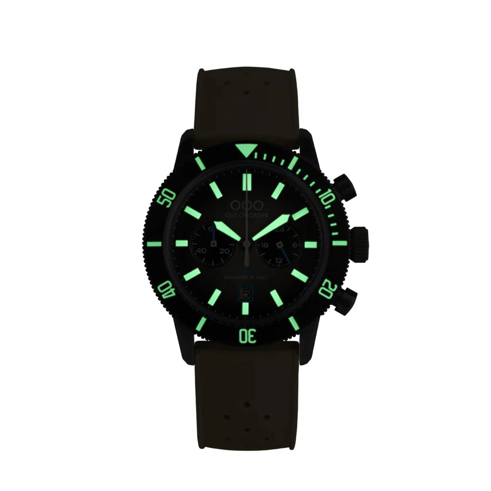 Out Of Order Pilot Brown Chronograph Watch OOO.001-28.GR Image 6