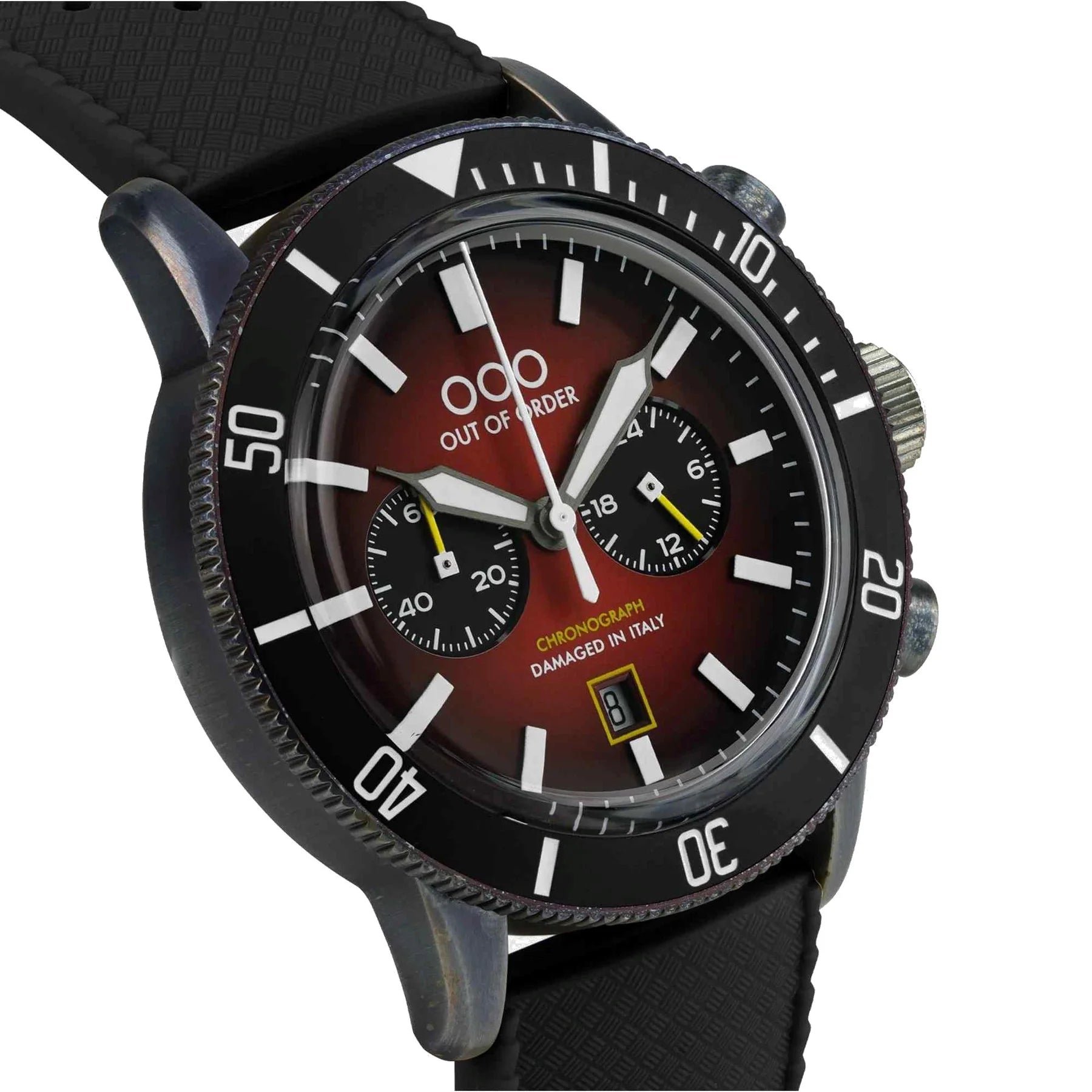 Out Of Order Pilot Red Chronograph Watch OOO.001-28.RO Image 3