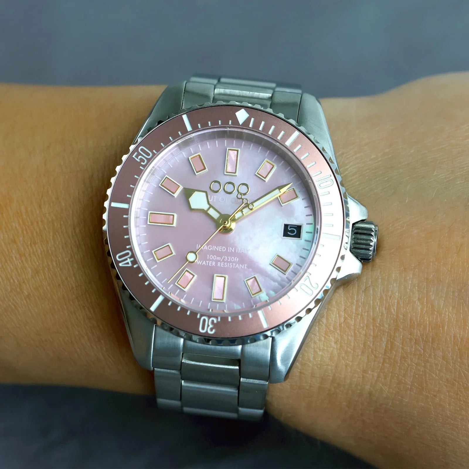 Out Of Order Pink Mother Of Pearl Casanova  Watch OOO.001-38.RO Image 5