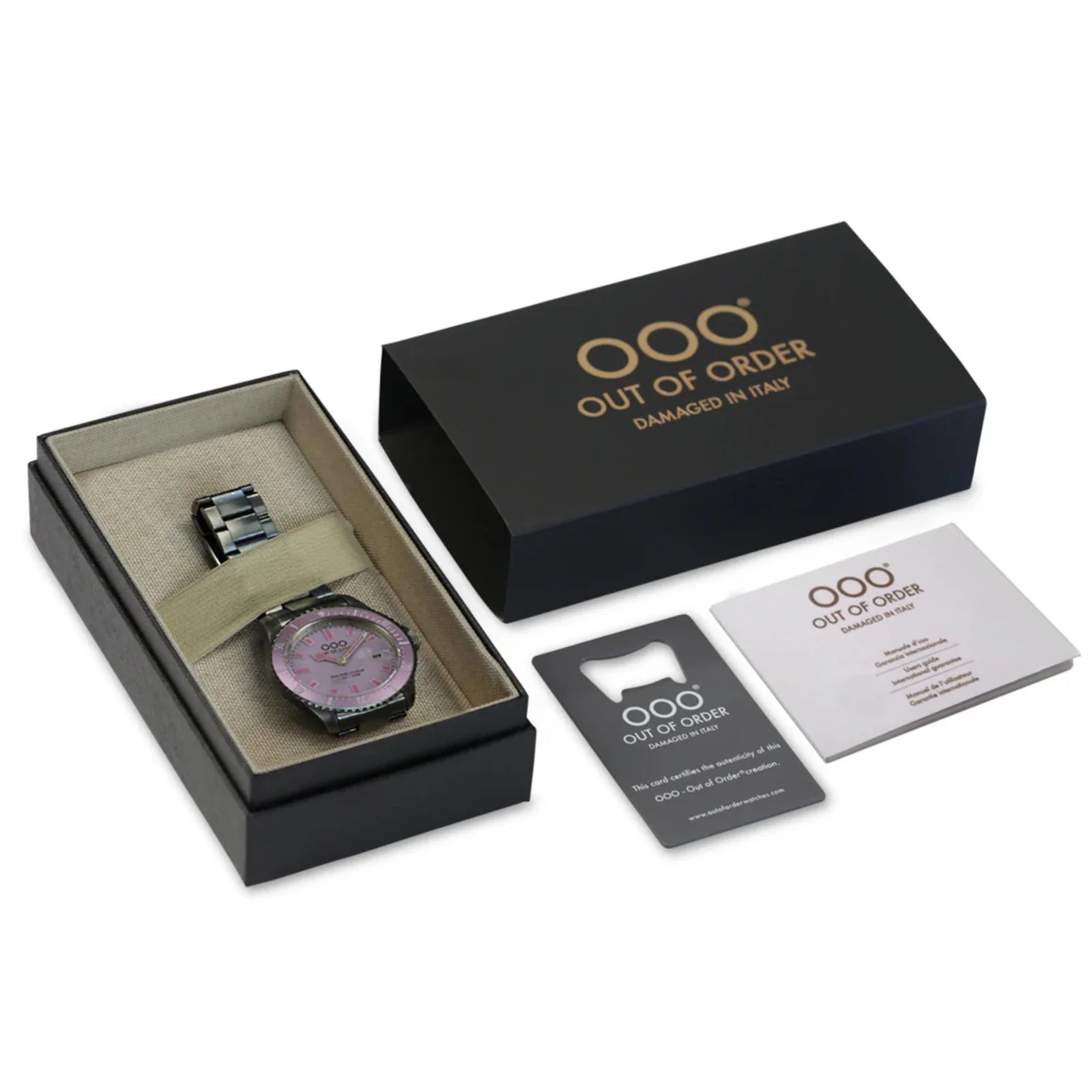 Out Of Order Purple Casanova Ultra Distressed Steel Watch OOO.001-27.MI Image 6