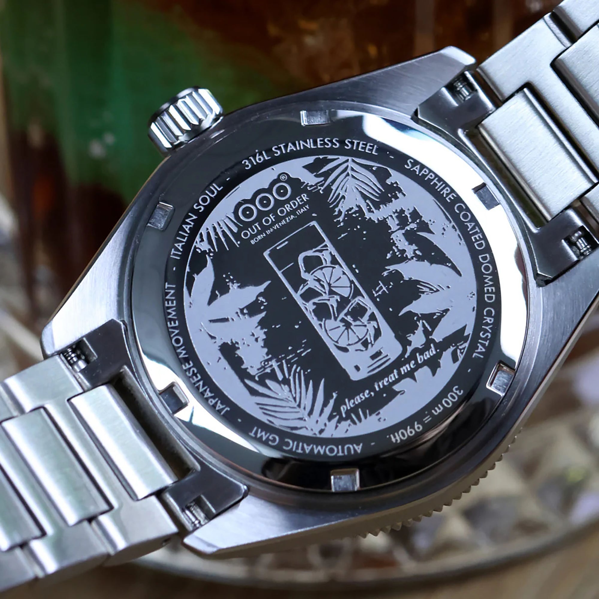 Out Of Order Shaker Cuba Libre Automatic GMT Limited Edition Watch OOO.001-25.CL.BAND.SS Image 6