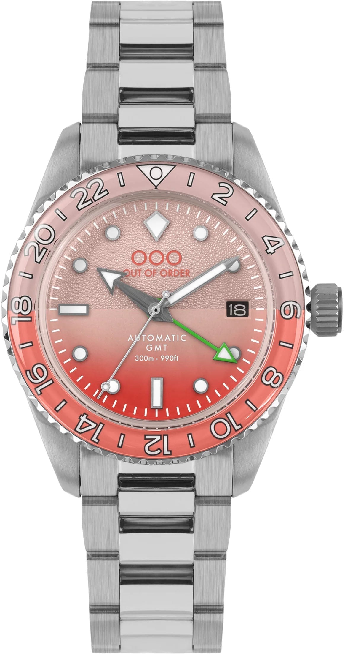 Out Of Order Shaker Paloma Automatic GMT Ultra Brushed Watch OOO.001-25.PA.BAND.SS Image 1