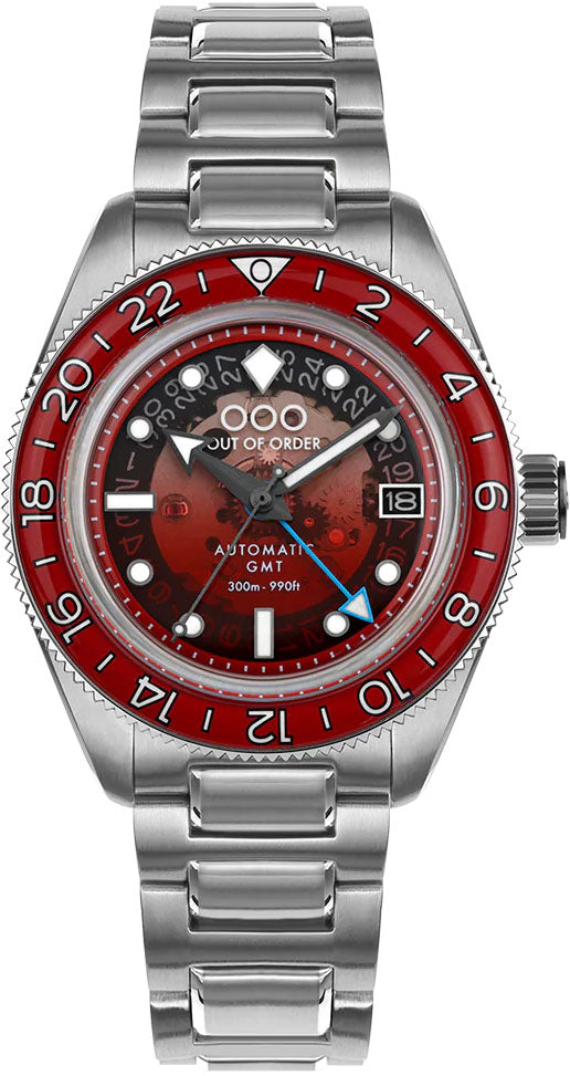 Out Of Order Shaker Spritz Bitter Automatic GMT Limited Edition Watch OOO.001-25.BI.BAND.SS Image 1