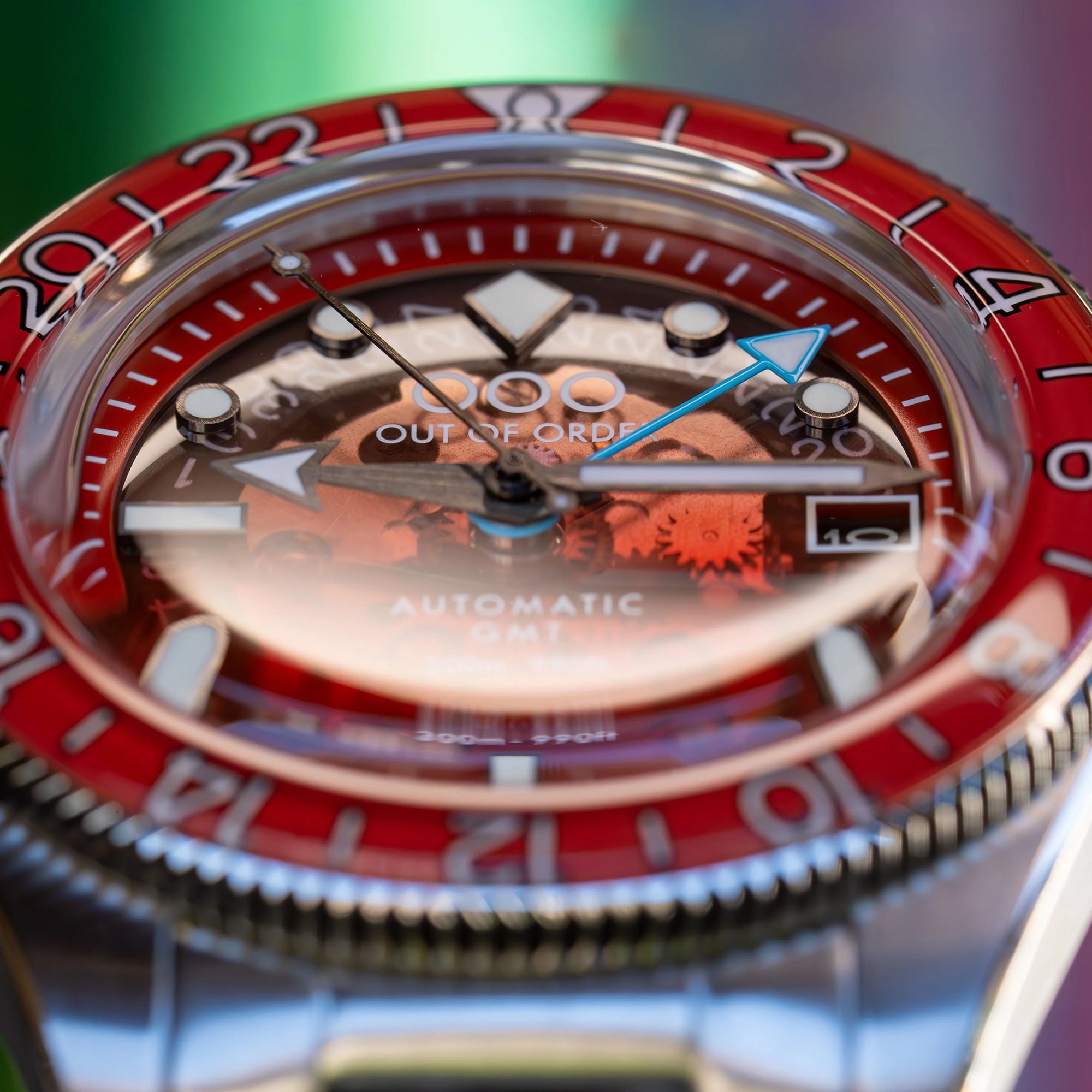 Out Of Order Shaker Spritz Bitter Automatic GMT Limited Edition Watch OOO.001-25.BI.BAND.SS Image 4