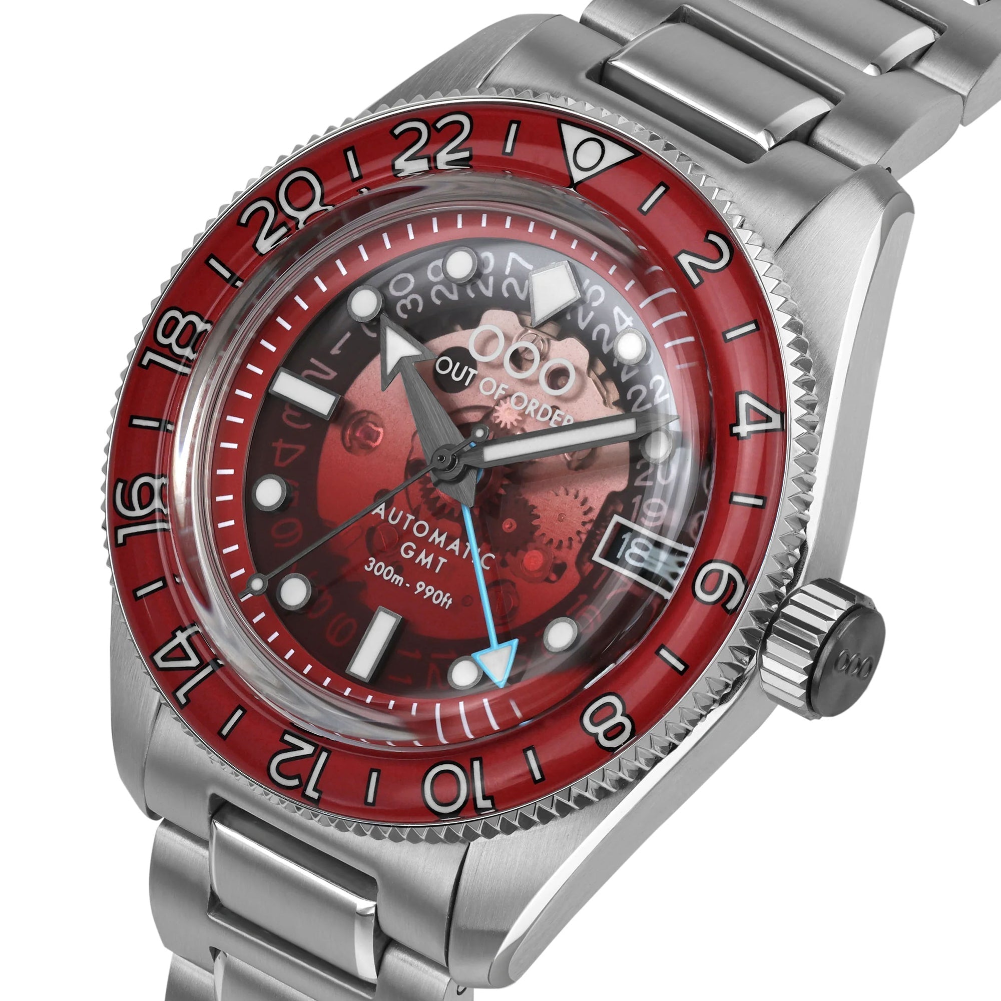 Out Of Order Shaker Spritz Bitter Automatic GMT Limited Edition Watch OOO.001-25.BI.BAND.SS Image 5