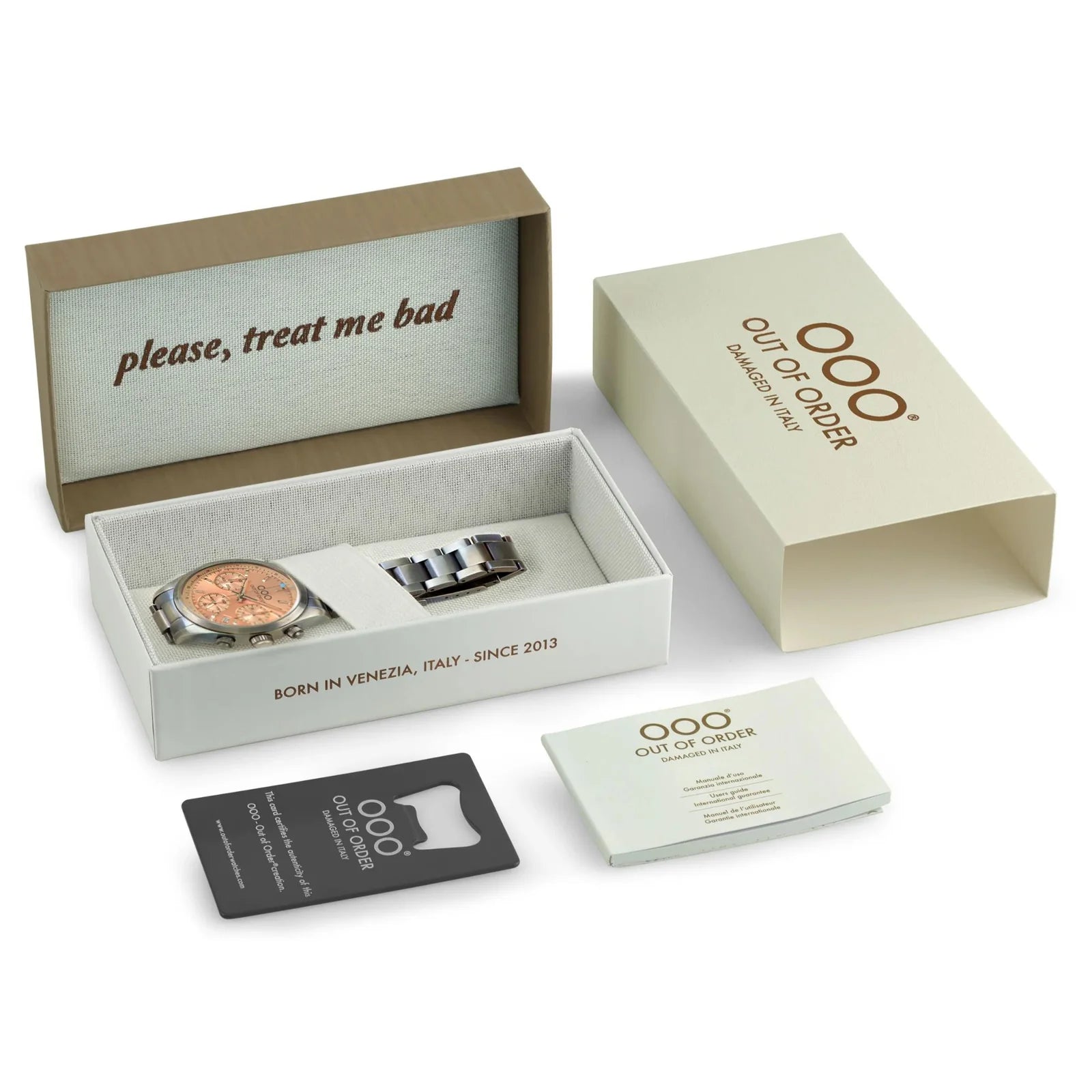 Out Of Order Sporty Chronograph Peach Watch OOO.001-23.PE.AC Image 5