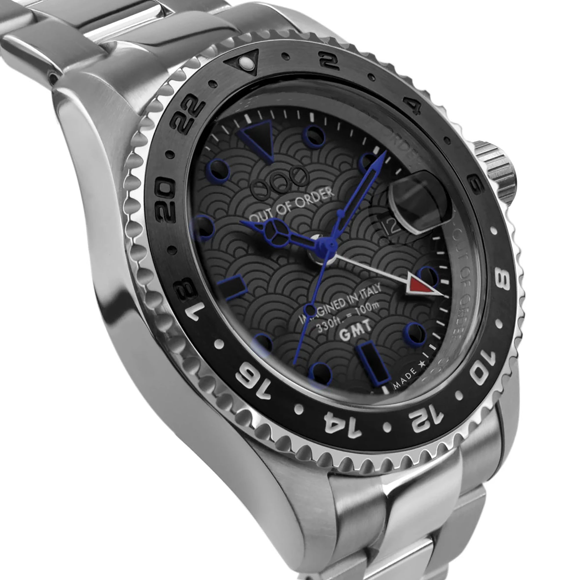 Out Of Order Swiss GMT Tokyo Shibuya Ultra Brushed Watch OOO.001-19.TS.SS Image 3