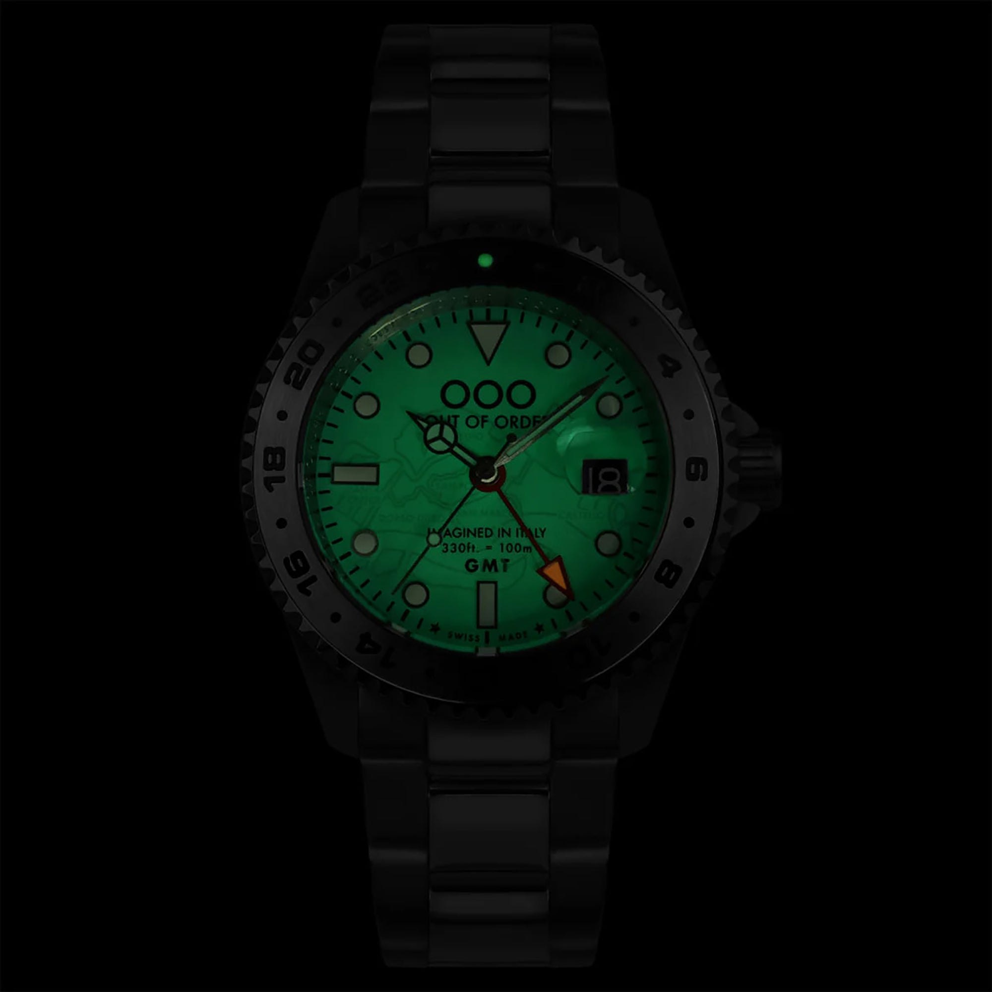 Out Of Order Swiss GMT Venezia Ultra Brushed Watch OOO.001-19.VE.SS Image 2